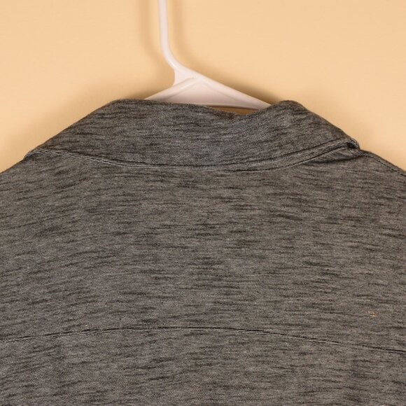 Banana Republic Men's Grey Collared Polo Shirt Business Casual Academia Preppy M - Picture 8 of 10